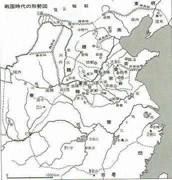 戦国時代の国勢図